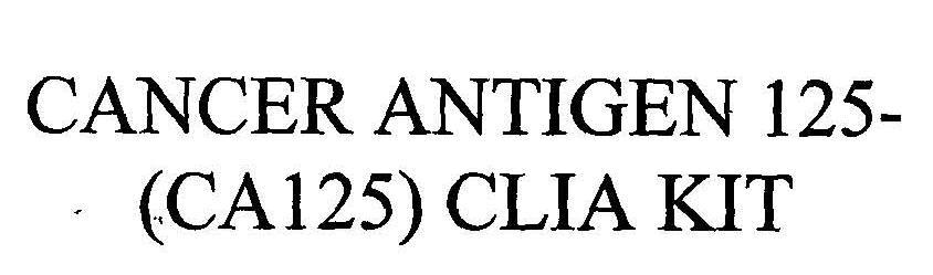 Cancer Antigen 125-(ca125) Clia Kit Device mark 2018790 Trademark