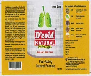 D'cold Natural Device mark 1826851 Trademark