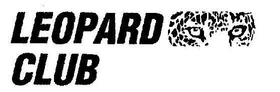 Leopard Club With Label. Device mark 2017487 Trademark