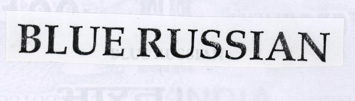Blue Russian Device mark 2038799 Trademark