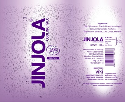 Jinjola Cooling Talc-cool Fresh Device mark 2095409 Trademark