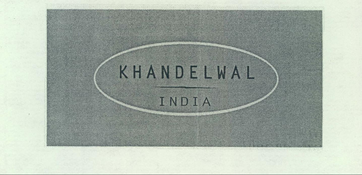 Khandelwal India Device mark 2073176 Trademark