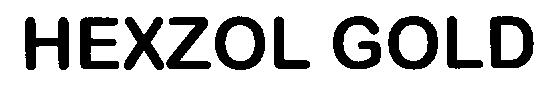 Hexzol Gold Device mark 2174847 Trademark