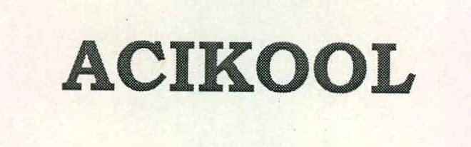 Acikool Device mark 2186699 Trademark