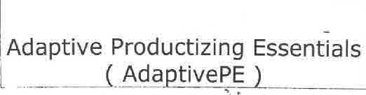 Adaptive Productizing Essentials (adaptivepe) Device mark 2159066 Trademark