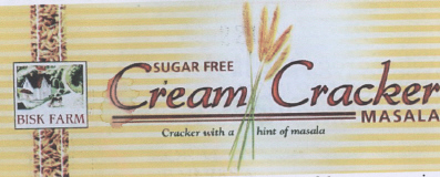 "bisk Farm" Sugar Free Cream Cracker Masala (device) Device mark 2202150 Trademark