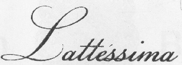 Lattessima (label) Device mark 2213966 Trademark