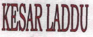 Kesar Laddu (label) Device mark 1987169 Trademark