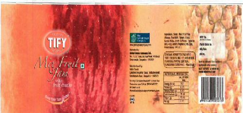 Tify Mix Fruit Jam Device mark 1994734 Trademark