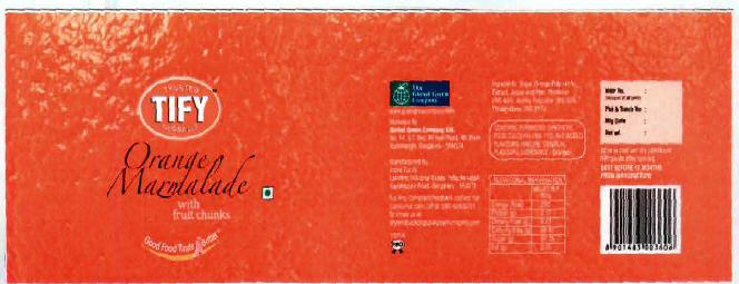Tify Orange Marmalade With Fruit Chunks Device mark 1994736 Trademark