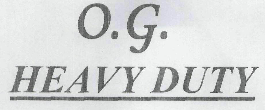 O.g. Heavy Duty Device mark 1934406 Trademark
