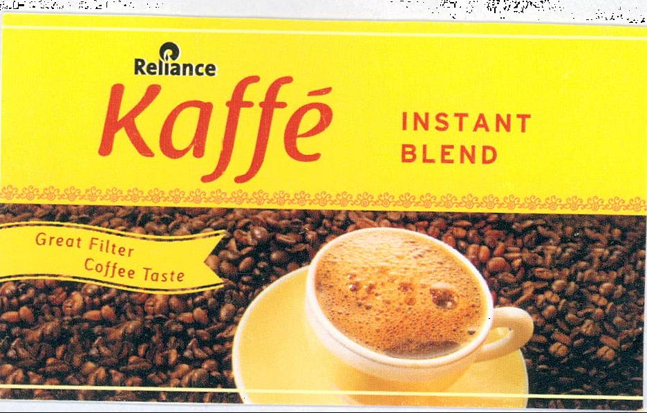 Reliance Kaffe Instant Blend Device mark 2097543 Trademark