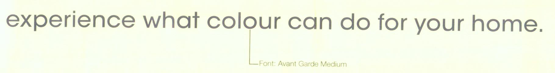 Experience What Colour Can Do For Your Home (label) Device mark 1623752 Trademark