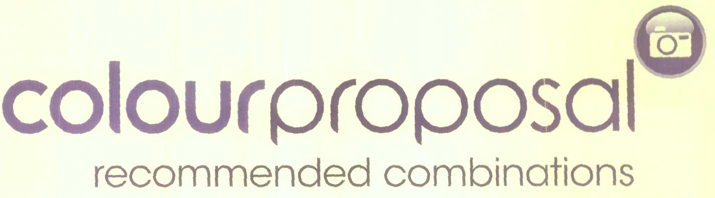 Colourproposal Recommended Combinations (label) Device mark 1623779 Trademark