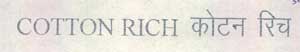 Cotton Rich Device mark 2096372 Trademark