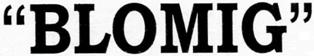 "blomig" Device mark 2303804 Trademark