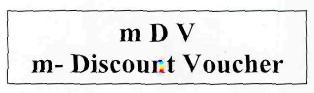 M D V M- Discount Voucher Device mark 2383036 Trademark