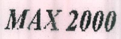 Max 2000 Device mark 2429100 Trademark