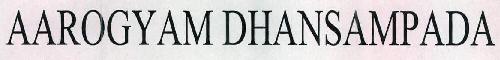 Aarogyam Dhansampada Device mark 2384375 Trademark
