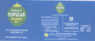 Shalimar's Popular Coconut Oil (label) Device mark 2197577 Trademark