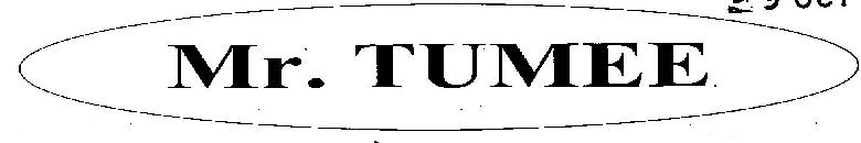 Mr Tumee (device) Device mark 2408459 Trademark