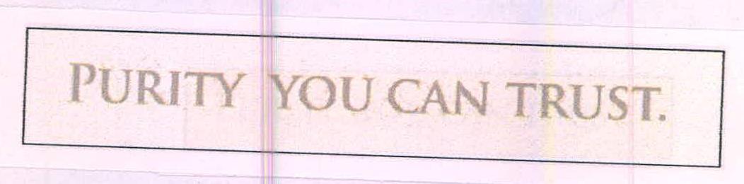 Purity You Can Trust. Device mark 2260137 Trademark