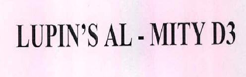 Lupin's Al- Mity D3 Device mark 2459737 Trademark