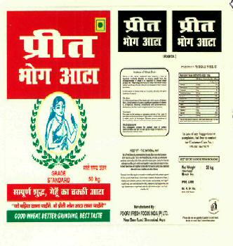 Preet Bhog (label) Device mark 2549355 Trademark