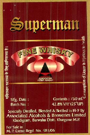 Superman Fine Whisky Device mark 2525637 Trademark