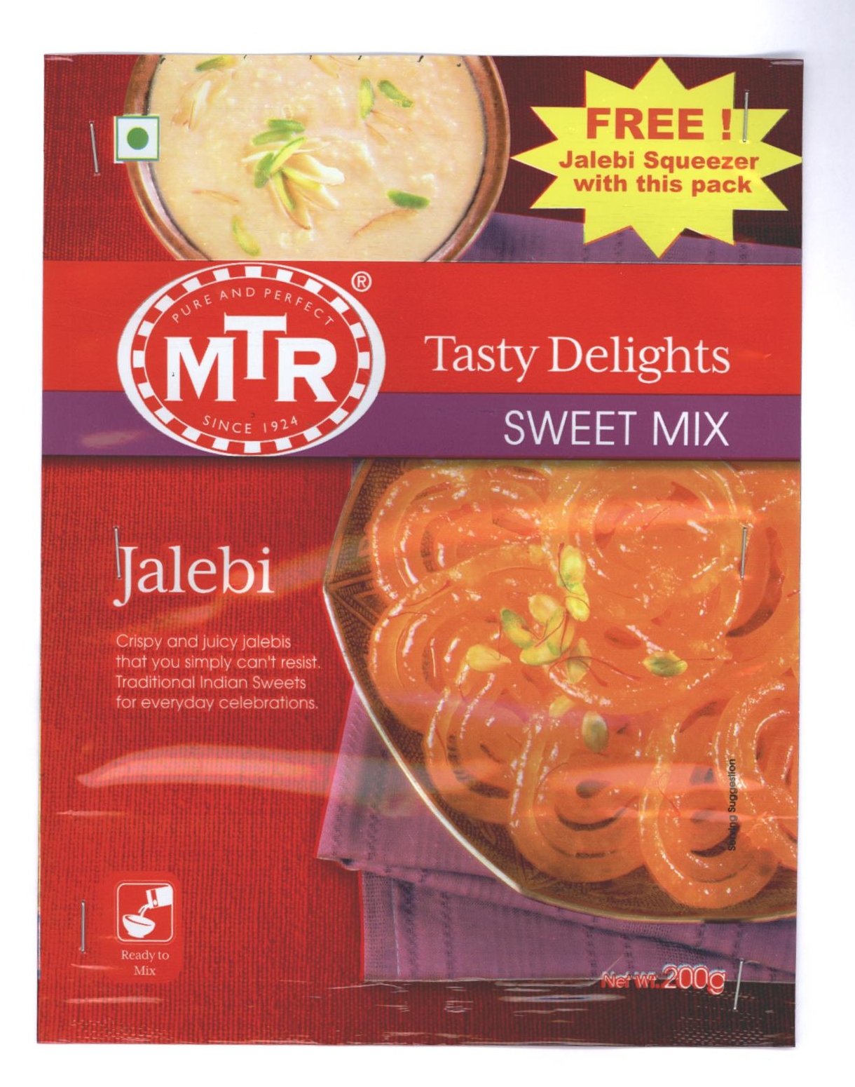 Mtr Tasty Delights Sweet Mix Jalebi Device mark 2321121 Trademark