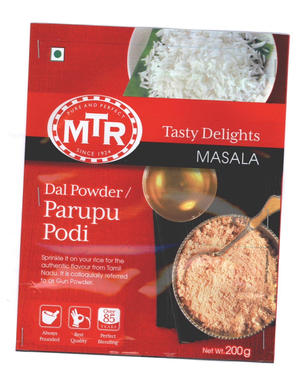Mtr Tasty Delights Masala Dal Powder / Parupu Podi Device mark 2321141 Trademark