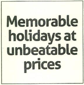 Memorable Holidays At Unbeatable Prices Device mark 2633667 Trademark