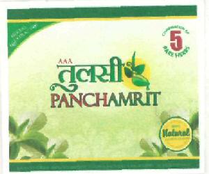 Tulsi Panchamrit (label) Device mark 2650748 Trademark