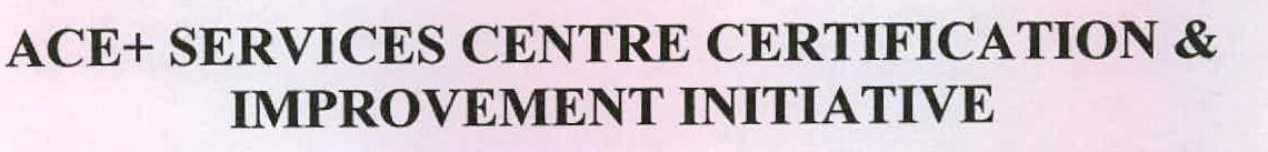 Ace+ Services Centre Certification & Improvement Initiative Device mark 2199158 Trademark