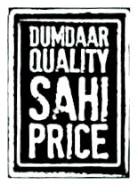 Dumdaar Quality Sahi Price Device mark 2448598 Trademark