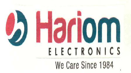 Hariom Electronics We Care Since 1984 (label) Device mark 2503154 Trademark