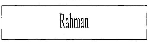 Rahman Device mark 2728697 Trademark