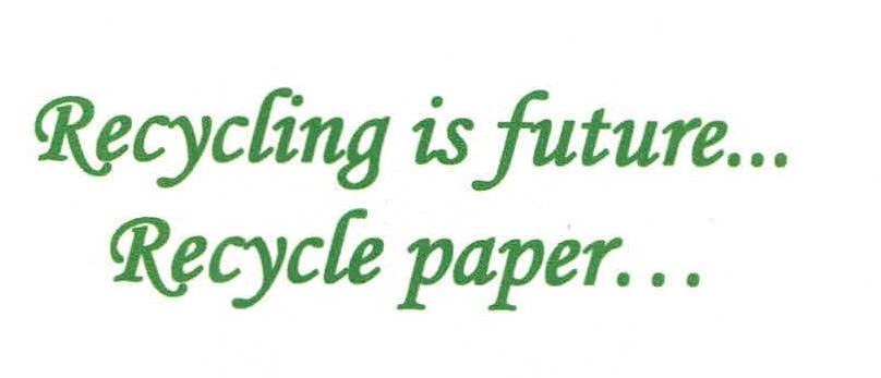 Recycling Is Future... Recycle Paper... Device mark 2230910 Trademark