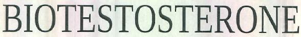 Biotestosterone Device mark 2549778 Trademark