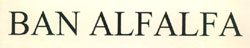Ban Alfalfa Device mark 2658919 Trademark