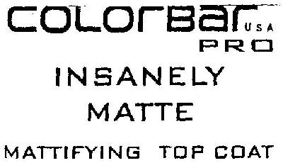 Colorbar Usa Pro Insanely Matte Device mark 2912718 Trademark