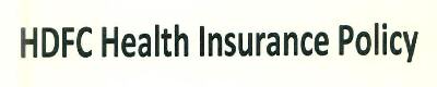 Hdfc Health Insurance Policy Device mark 2936157 Trademark