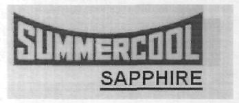 Summer Cool Sapphire (label) Device mark 2720271 Trademark