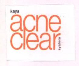 Kaya Acne Clear System Device mark 2751581 Trademark