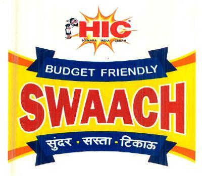 Hic Budget Friendly Swaach Device mark 2997916 Trademark