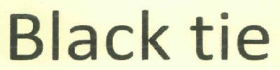 Black Tie Device mark 2998116 Trademark