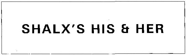 Shalx's His & Her Device mark 3116059 Trademark