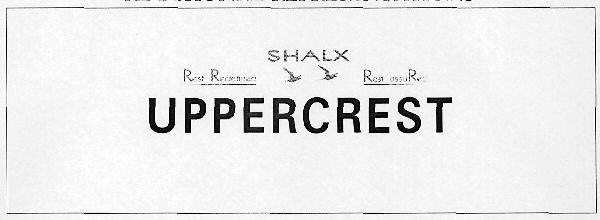 Shalx Uppercrest Device mark 3116066 Trademark