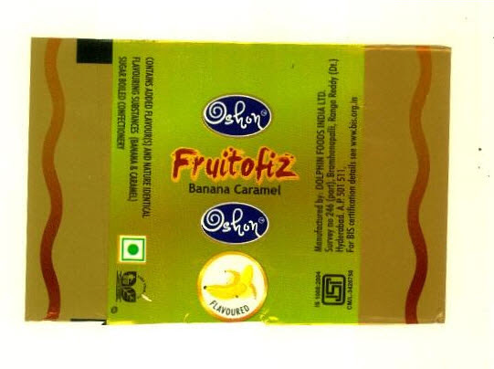 Fruitofiz Oshon Banana Caramel Device mark 2813700 Trademark