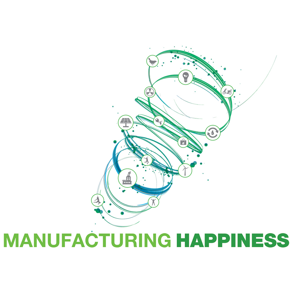 Manufacturing Happiness ( Composite Logo) Device mark 2829479 Trademark